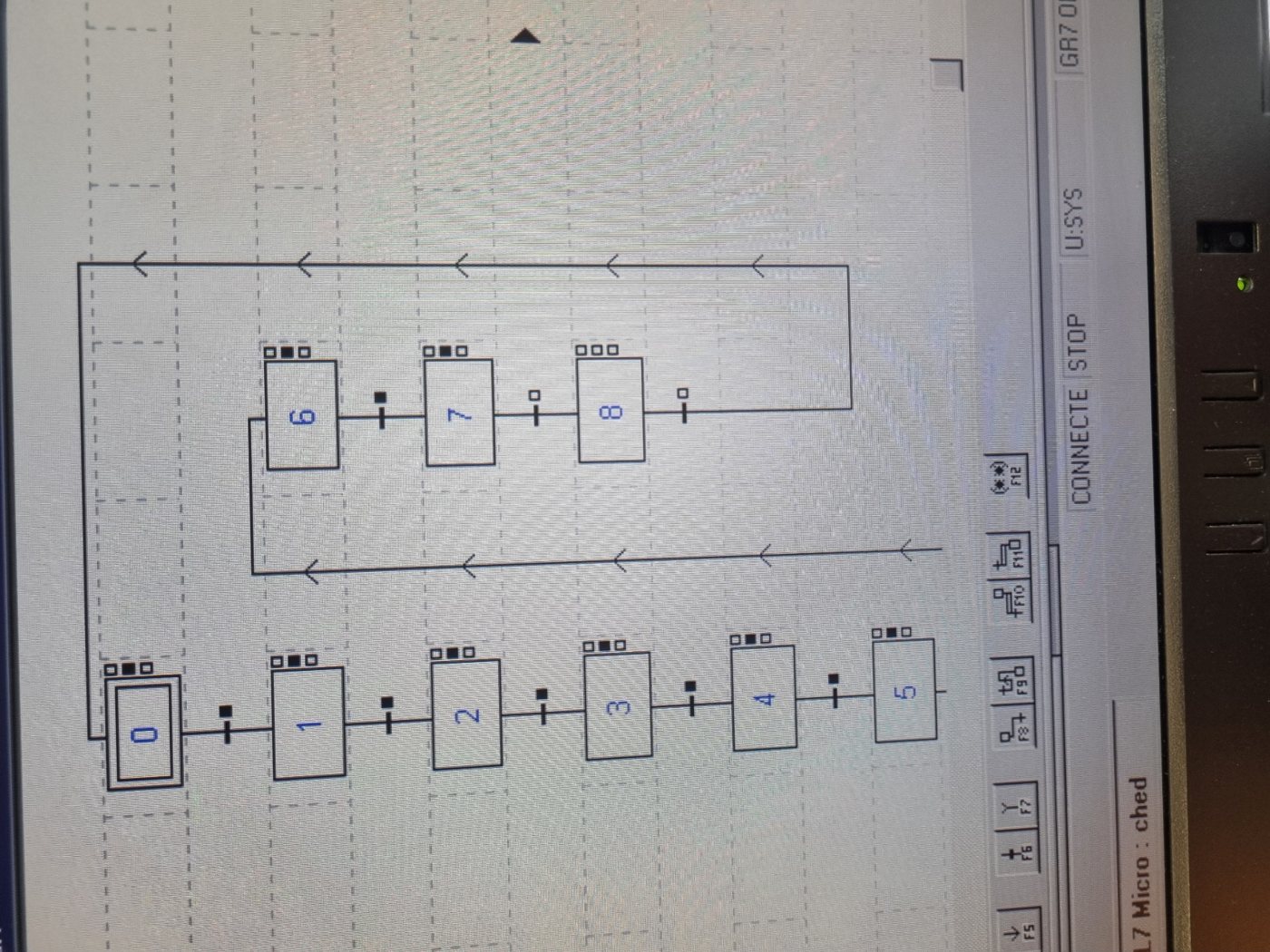 GRAFCET du bras de rangement